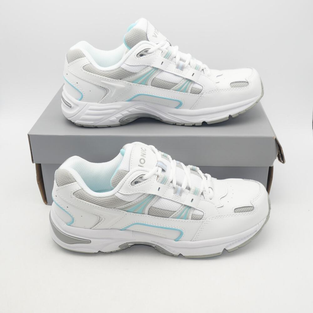 NEW VIONIC 23 Walk Women's 8.5 Comfort Casual Sneaker Athletic Shoes White Blue - Picture 4 of 11